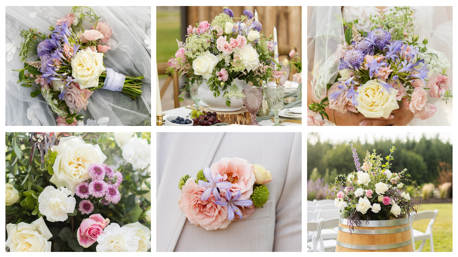 Hillside Farms Tenino WA wedding florals